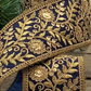 3" Navy Floral Garden Ribbon