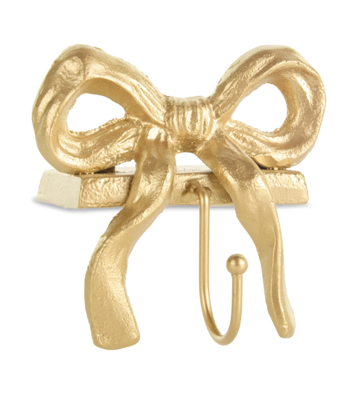 5" Gold Bow Stocking Holder