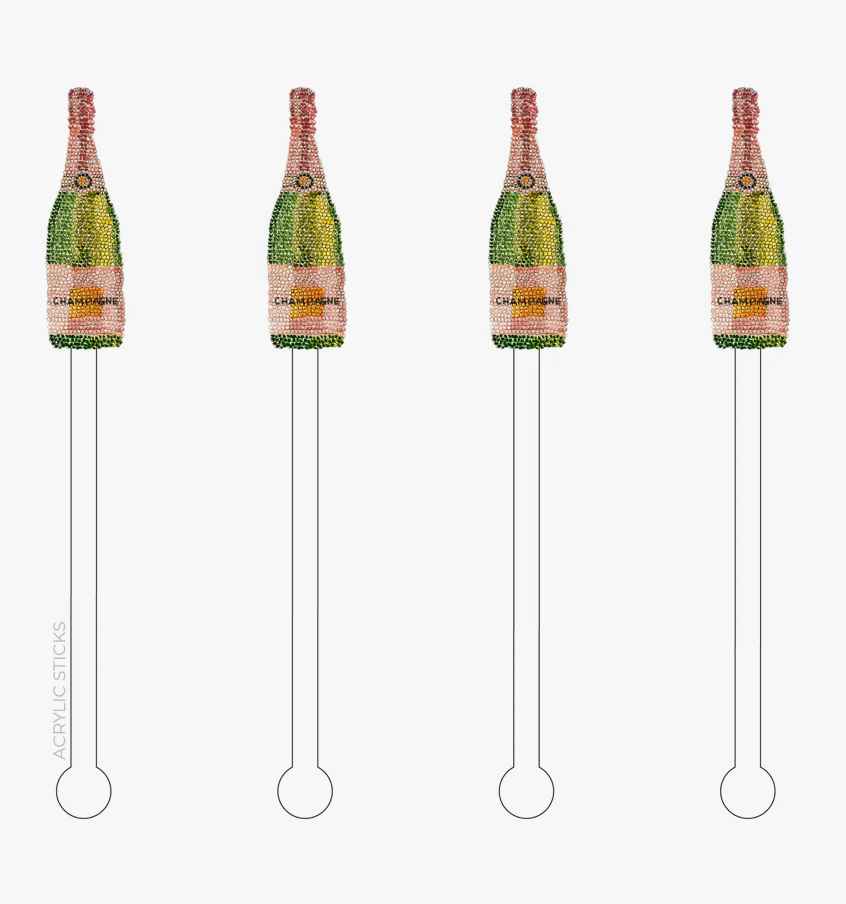 Champagne Signature Style Series Acrylic Stir Sticks