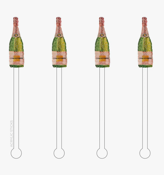 Champagne Signature Style Series Acrylic Stir Sticks
