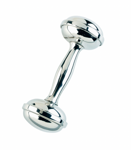 Salisbury Pewter Dumbell Rattle
