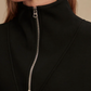 Hawley Half Zip Sweat in Black