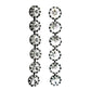 Lilibet Earrings in Gunmetal and Clear