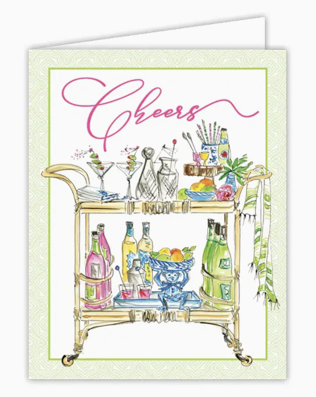 Bar Cart Cheers Card