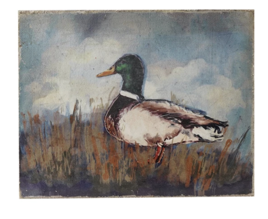 Canvas Wall Décor with Duck Image