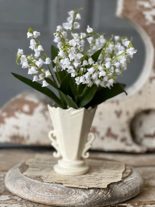 11.5" Lily of the Valley White