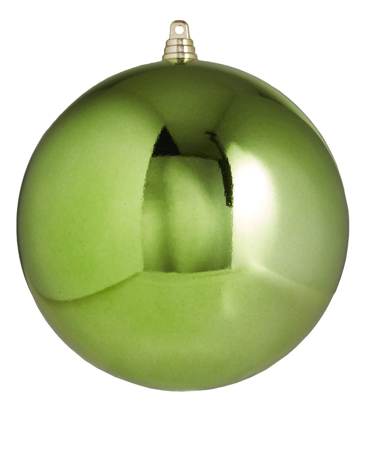 6" Shiny Light Green Ornament
