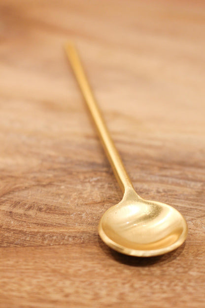 Gold Thin Long Spoon