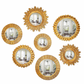 Gold Leaf Convex Wall Mirror