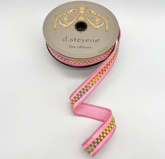 1" Light Pink Mixed color Braid