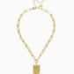 1 Bam Bird Mahjong Tile Paperclip Necklace