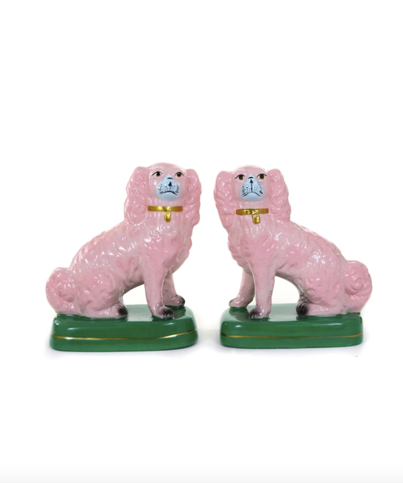 Staffordshire Dogs (Pale Pink)