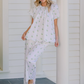 Vandy Scalloped Short Sleeve Pajamas