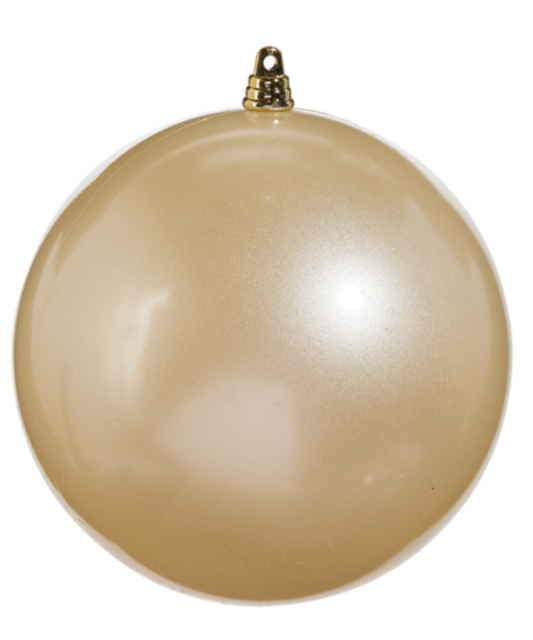 6" Champagne Pearl Ornament