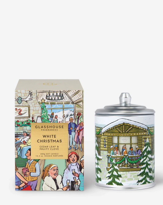 GH 13.4oz White Christmas Candle