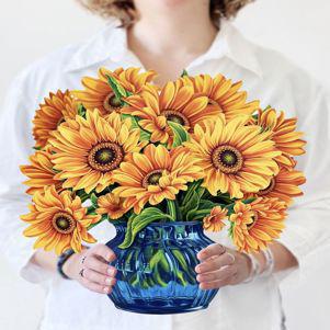 Sunflowers - Blue Vase 3D Card