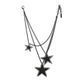 Rhinestone Cowboy Necklace in Metallic Black