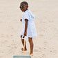 Weezie Kids Coverup in Light Blue Stripe