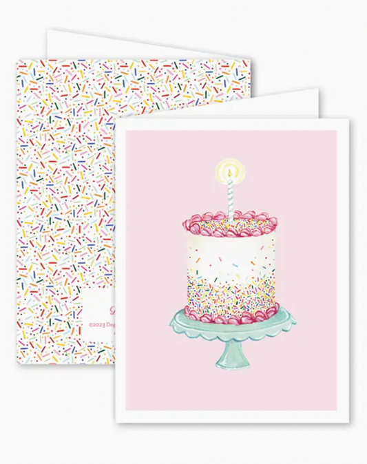 Funfetti Pink Cake Card