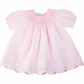 Pink Scalloped Bishop Dress with Panty