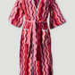 Women's Bell Sleeve Robe in Cosmo Squiggle