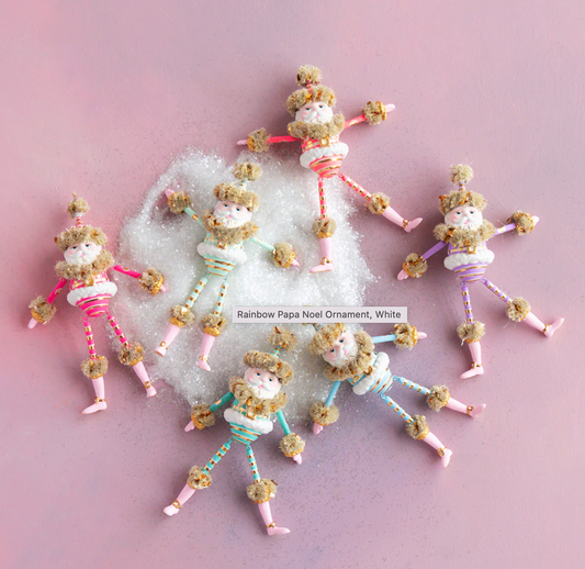 Rainbow Papa Noel Ornament
