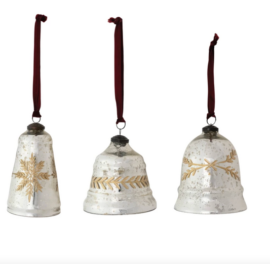 Etched BellShape Ornament