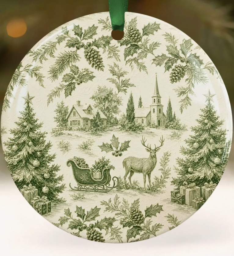 Chinoiserie Plate Ornament