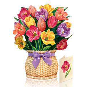 Festive Tulip - New Vase 3D Card