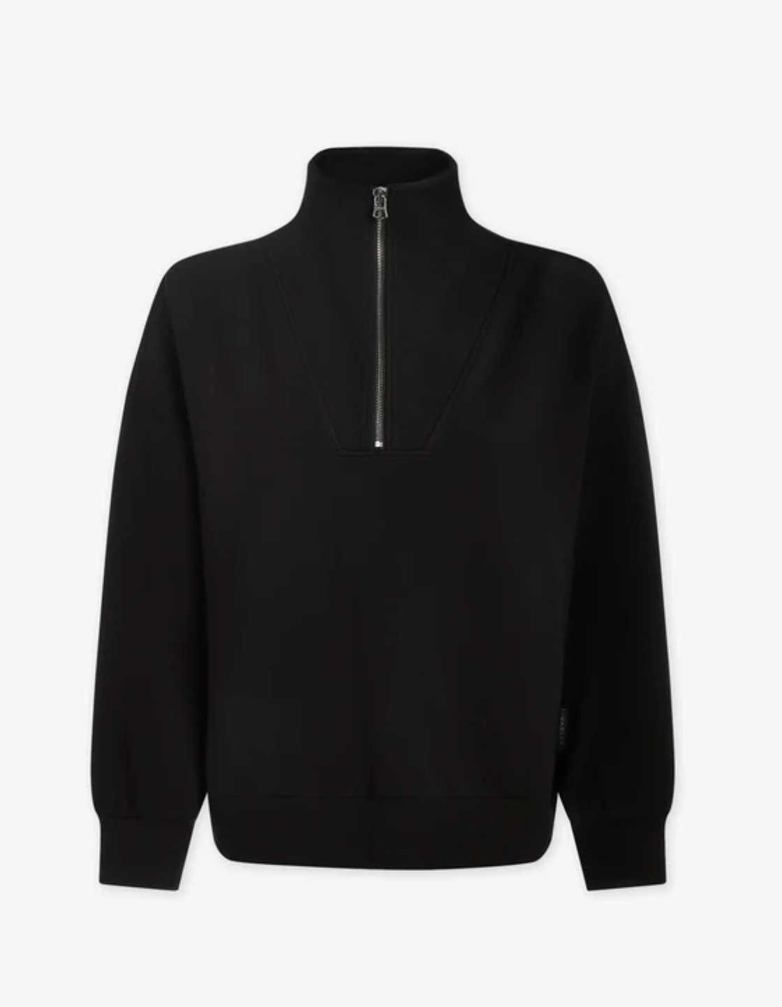 Hawley Half Zip Sweat in Black