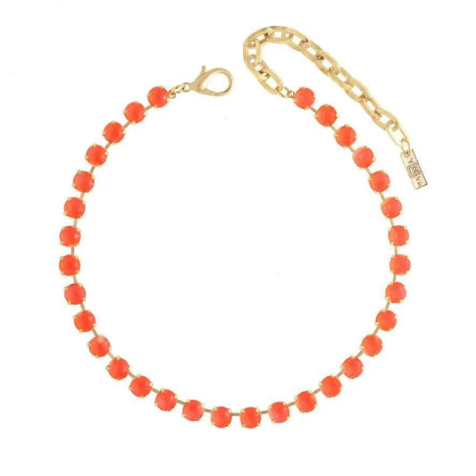 Oakland Antique Gold Orange Necklace