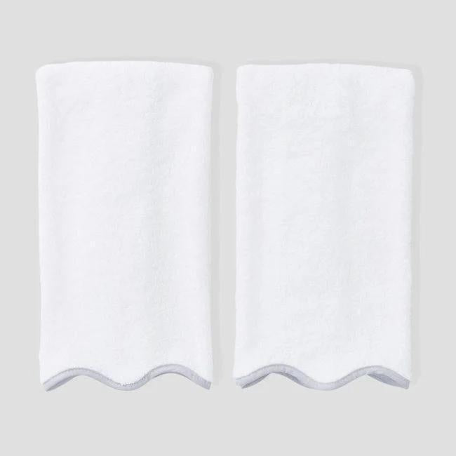 Weezie Scallop Hand Towels
