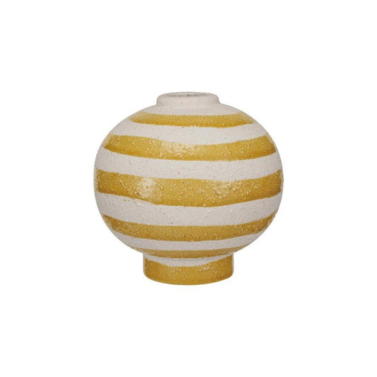 Vase with Yellow Stripes