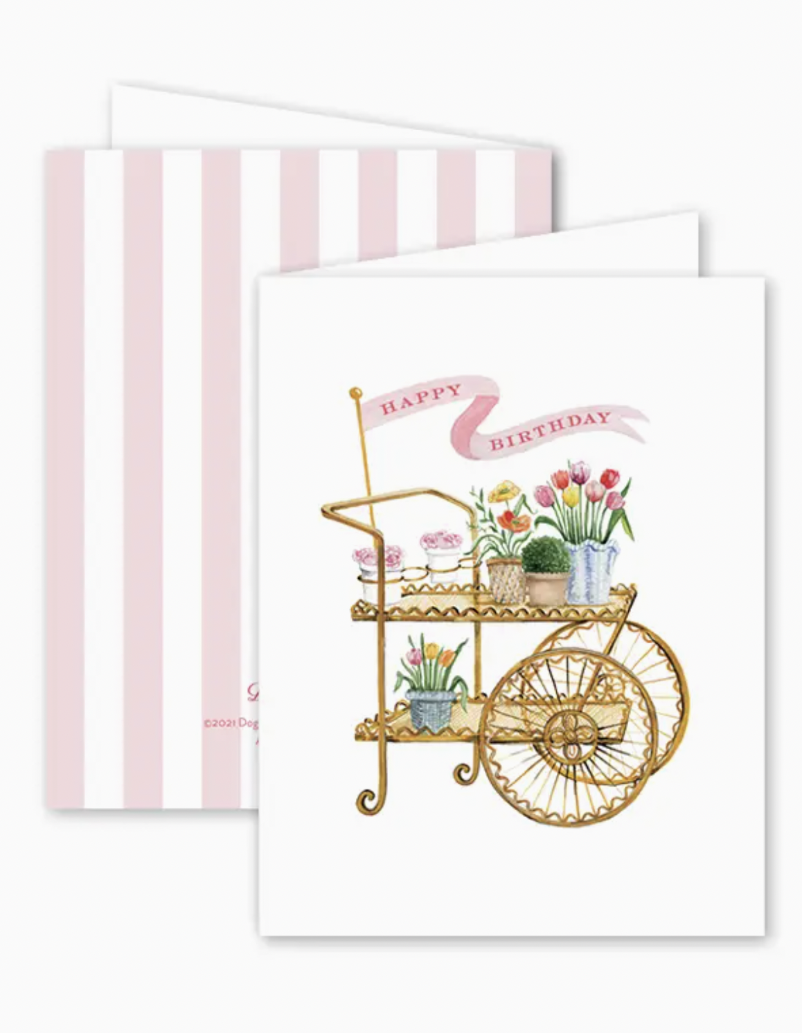 Flower Cart Birthday Card