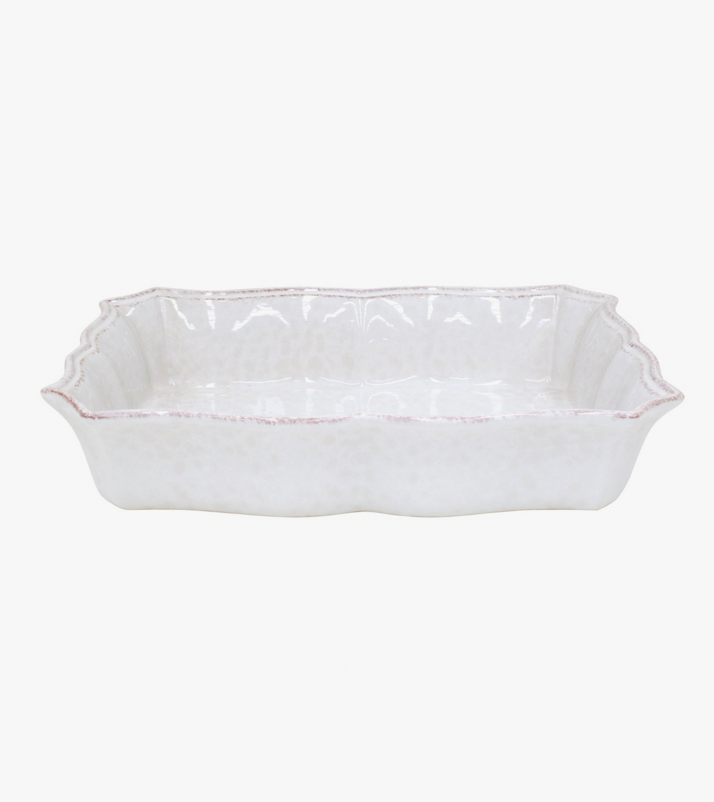 Large Rect Baker Impressions White