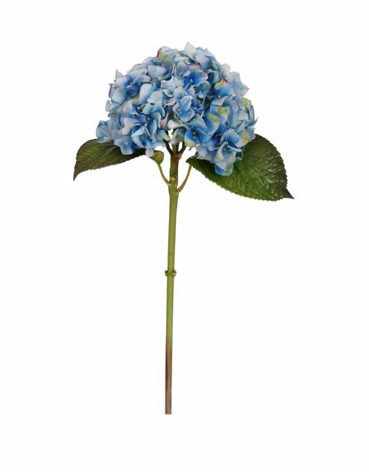 18" Light Blue Hydrangea Short