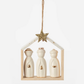 3 Kings with Star Ornament