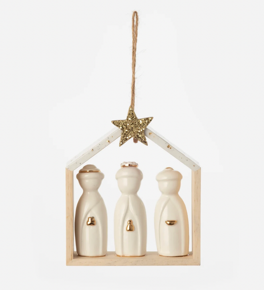 3 Kings with Star Ornament