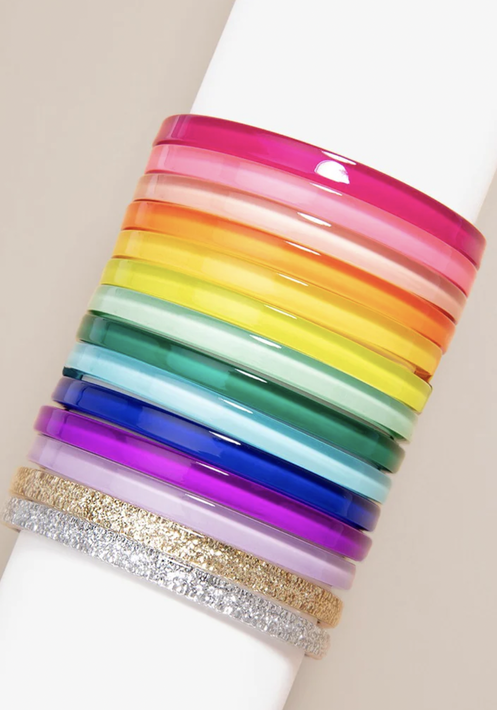 Love Stack Resin Bracelet