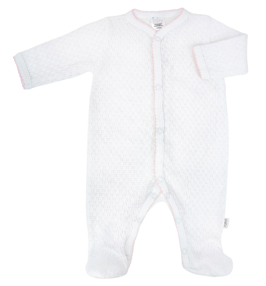 Paty Knit Pink Footie