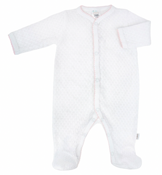 Paty Knit Pink Footie