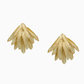 Gold Feather Burst Earrings