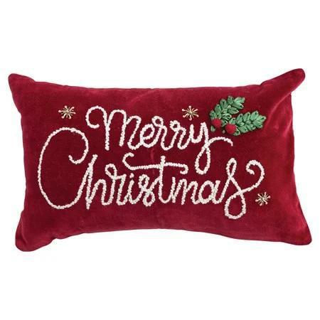 Merry Christmas Lumbar Pillow