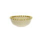 Serving Bowl White with Gold Ball Rim
