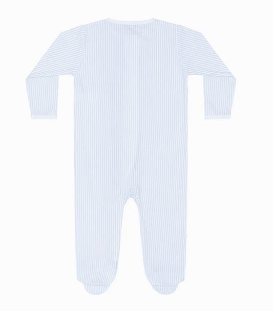 Blue Stripe Footie
